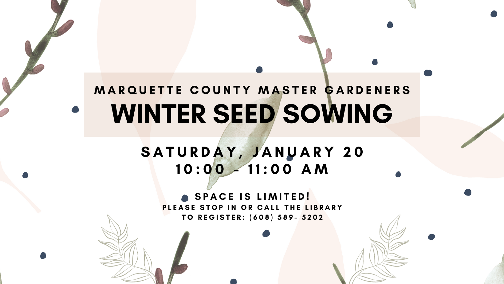 Winter Seed Sowing Class