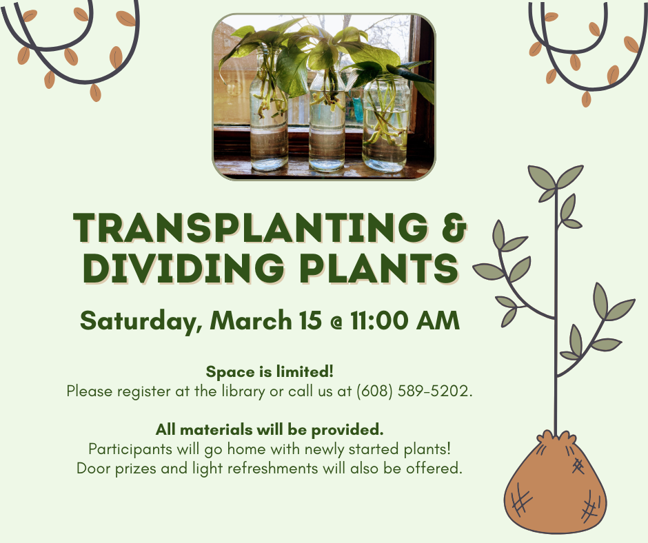 Packwaukee Public Library | Transplanting & Dividing Plants